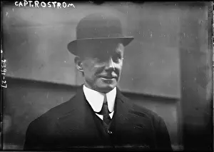 Prints of View of Captain Arthur Henry Rostron (not Rostrom, as it is spelled on the photo) of the Carpathia, the man who rescued the survivors of the Titanic sinking, Washington DC, 1912 A Visual Journey Through the Legacy of the World’s Most Infamous Ship: Capt Rostrom Of The Carpathia