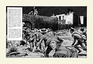 San Antonio Prints: Captain Kimball's Men Arrive