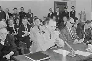 Alexander Prints: Captain Richard G. Alexander Pausing During Court Hearing