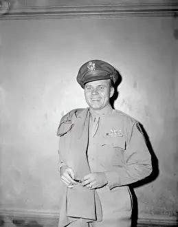 Captain Robert A. Lewis Arriving from War at Penn Station