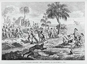 Captain Woodes Rodgers Arrving in California