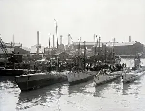 Captured Prints: Captured German Submarines In Brooklyn