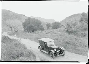 Car Driving Through Pico Canyon