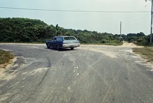 Rural Road Prints: Car Following Route of Ted Kennedy Car