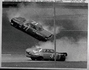 Car Hitting Wall During Race