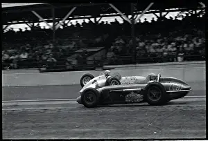 Foyt Prints: Car Losing Wheel During Indy 500 Race
