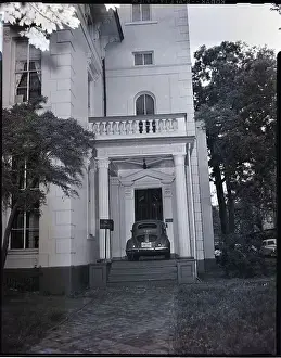 Parked Prints: Car Parked on Fraternity Doorstep