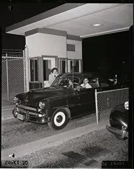 Car Stopped At Cashier Ticket Booth
