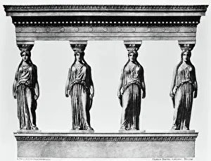 Carving Prints: Caratids From Greek Temple