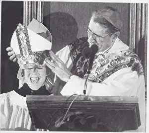 John Cardinal Oconnor Prints: Cardinal O'Connor and Altar Boy