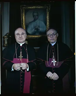 Cardinal Spellman and Cardinal Tien