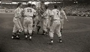 Cardinals Carry Their Pitcher Off Field