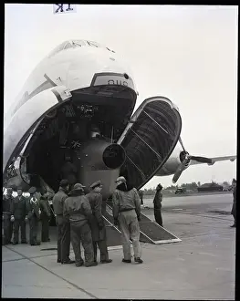 Cargo Prints: Cargo Plane Opens To Reveal Helecopter