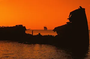 Caribbean, Creation, Evening, Grand Cayman, Island, Morning, Ocean, Red, Rippled Caribbean, Creation, Evening, Grand Cayman, Island, Morning, Ocean, Red, Rippled