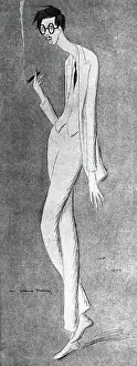 Caricature Of Aldous Huxley