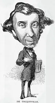 Critic Prints: Caricature Of Alexis De Tocqueville
