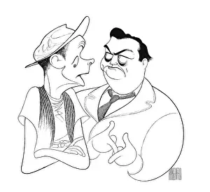 Caricature Of Art Carney & Jackie Gleason