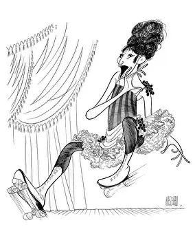 Arc0023642 Prints: Caricature Of Barbra Streisand