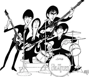 Caricature Of The Beatles