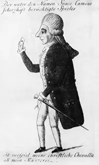 German Text Prints: Caricature of Casanova