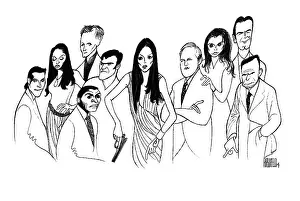 Caricature Of The Cast Of Alias