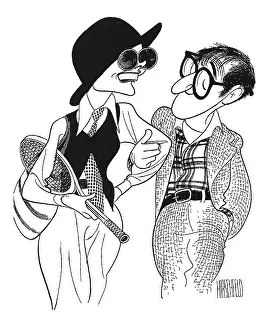 Arc0023235 Prints: Caricature Of The Cast Of Annie Hall