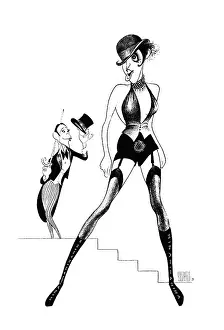 Arc0022962 Prints: Caricature Of The Cast Of Cabaret