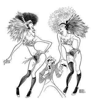 Arc0023642 Prints: Caricature Of The Cast Of Chicago