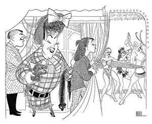 Arc0023642 Prints: Caricature Of The Cast Of Gypsy