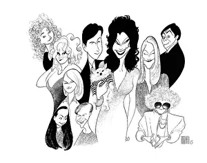 Arc0023642 Prints: Caricature Of The Cast Of The Nanny
