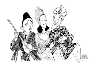 Arc0023235 Prints: Caricature Of The Cast Of Road To Morocco