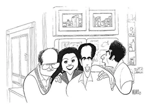 Arc0023133 Prints: Caricature Of The Cast Of Seinfeld