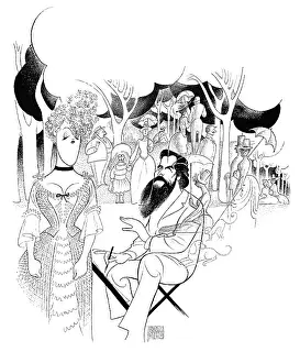 Caricature Of The Cast Of Sunday In The Park With George