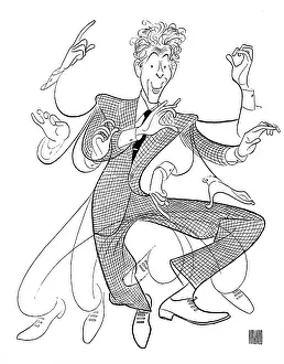Arc0023235 Prints: Caricature Of Danny Kaye