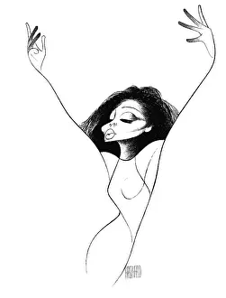 Arc0023133 Prints: Caricature Of Diana Ross