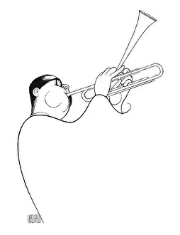 Arc0023642 Prints: Caricature Of Dizzy Gillespie
