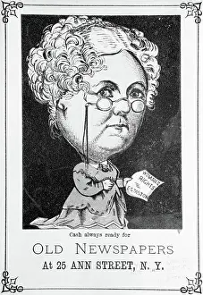 Feminist Prints: Caricature of Elizabeth Cady Stanton