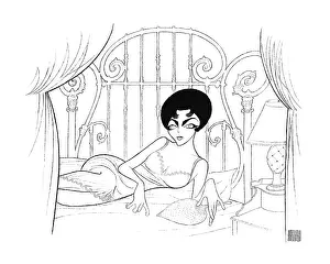 Arc0023235 Prints: Caricature Of Elizabeth Taylor