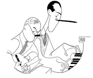 Caricature Of George Gershwin & Ira Gershwin