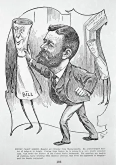 Scholar Prints: Caricature of Henry Cabot Lodge
