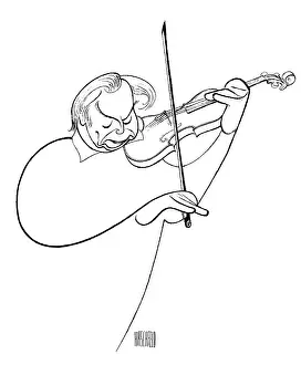 Caricature Of Isaac Stern