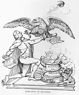 Presidential Prints: Caricature Of Jefferson; Political Carto
