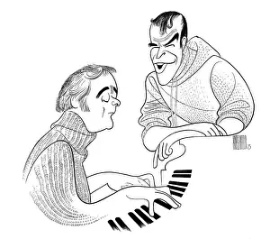 Arc0023133 Prints: Caricature Of John Kander and Fred Ebb