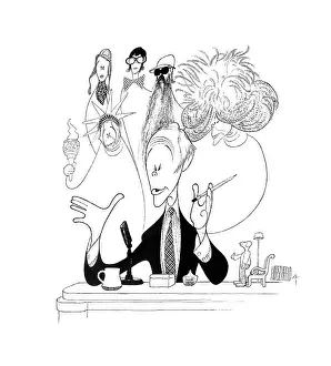 Arc0023642 Prints: Caricature Of Johnny Carson