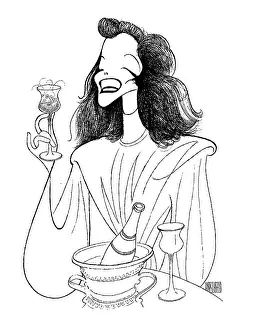 Arc0023235 Prints: Caricature Of Katharine Hepburn