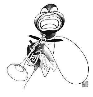 Arc0023642 Prints: Caricature Of Louis Armstrong