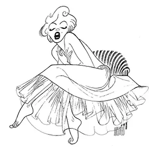 Caricature Of Marilyn Monroe