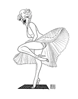 Caricature Of Marilyn Monroe