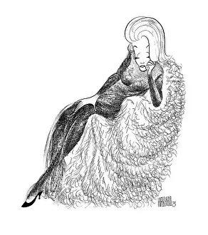 Caricature Of Marlene Dietrich
