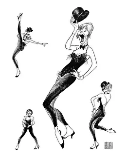 Arc0023235 Prints: Caricature Of Shirley MacLaine